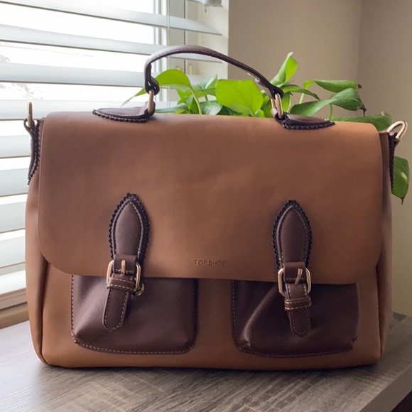 Topshop Handbags - Topshop Messenger Bag camel & brown